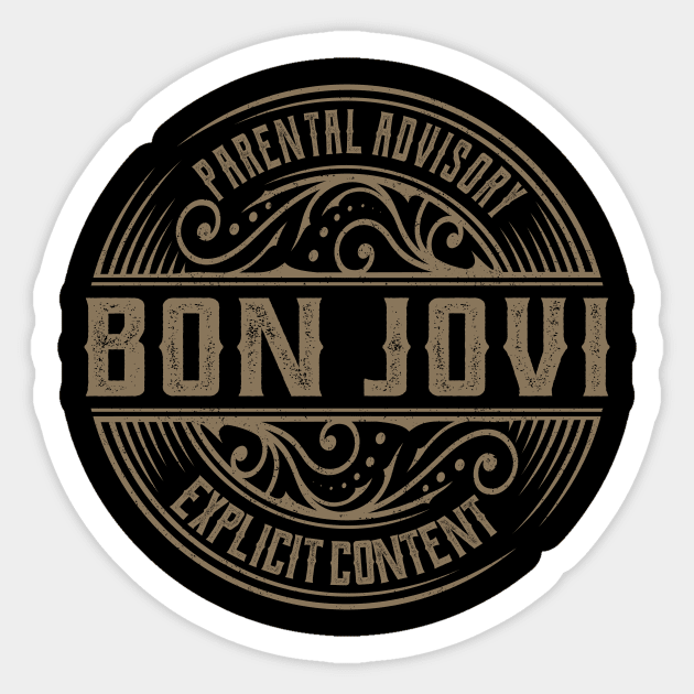 bon jovi vintage ornament Sticker by irbey